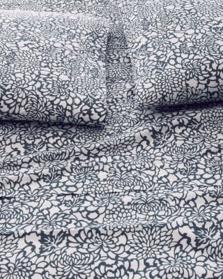 Mums Hemstitched Supima® Percale Sheet Set | Garnet Hill