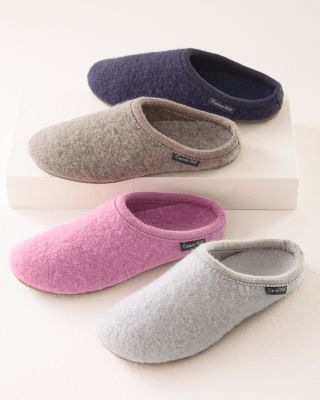 haflinger childrens boiled wool slippers