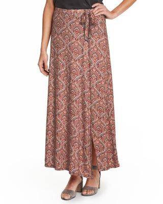 Knit Wrap Maxi Skirt | Garnet Hill