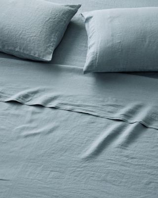 Solid Relaxed-Linen Duvet Cover