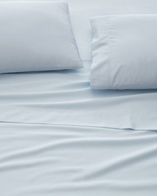 Solid Wrinkle-Resistant Sateen Sheets | Garnet Hill - Bluestone