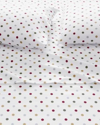 Polka-Dot Flannel Sheets | Garnet Hill
