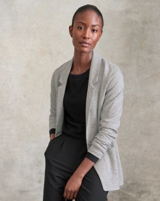 美品 EXECUTIVE 42 BERGMAN ジャケット グレージュ XL Knit Relaxed Blazer | Garnet Hill