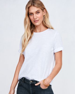 eileen fisher organic cotton elbow sleeve tee