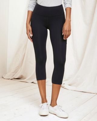 Seam-Detail Cropped Leggings | Garnet Hill