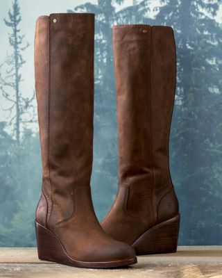 frye emma wedge boot