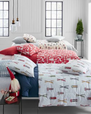 Printed Lightweight Down Comforter Throw And Sham Garnet Hill