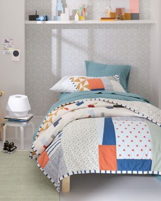 Tumbled Blocks Quilt And Sham Garnet Hill