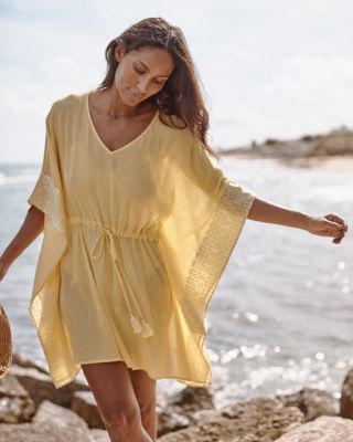 Embroidered Kaftan Cover Up Garnet Hill