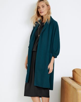 ジャケット・アウター EILEEN FISHER wool Maxi Coat EILEEN FISHER Boiled Wool Kimono Long Jacket | Garnet Hill