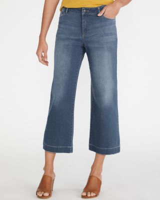 wide legged cropped jeans