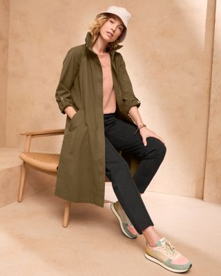 Longline Modern Trench Garnet Hill