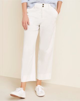 cropped wide leg cord trousers