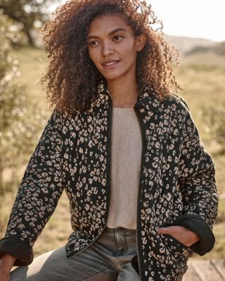 Easy Quilted Knit Jacket | Garnet Hill