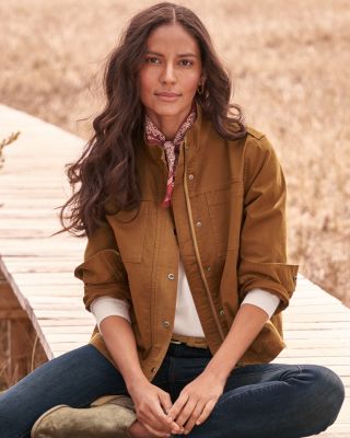 ジャケット・アウター ORGANICWOOLSURVIVALCLOTH UTILITY JACKET Organic-Cotton Utility Jacket | Garnet Hill