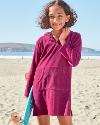Girls' Cordelia Hooded Terry Cover-Up