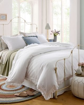 Duvet Cover (Color: Oxford Blue; Size: Queen) | Garnet Hill
