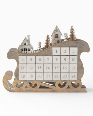 Wooden Tabletop Advent Calendar | Garnet Hill