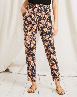 Ahra Organic-Cotton Trousers | Garnet Hill