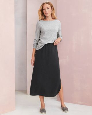 LiLiページ EILEEN FISHER TENCEL™ Seersucker Check Midi Skirt | Garnet Hill