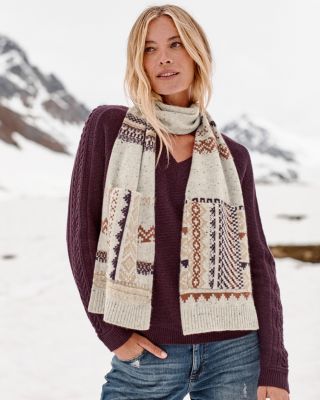 Recycled-Cashmere Pocket Scarf | Garnet Hill