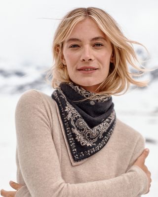 Cashmere Bandana Scarf | Garnet Hill