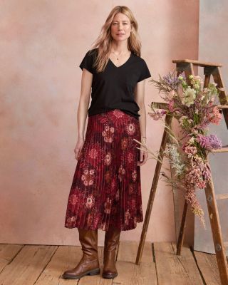 【PORTERNA】Perit folding long skirt Graphite Mint Roxane Skirt