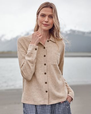 Cashmere Button-Down Sweater | Garnet Hill
