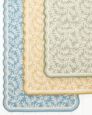 Mabel's Garden Hooked Wool Rug | Garnet Hill