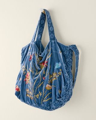 Johnny Was Aria Velvet Tote Bag | Garnet Hill