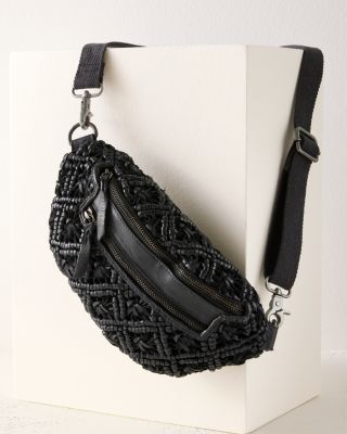 Latico Annie Crochet Leather Belt Bag | Garnet Hill