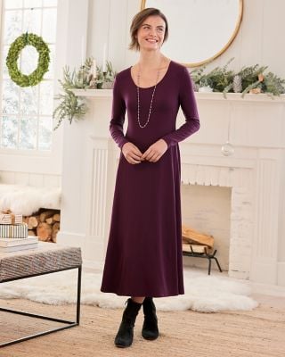 garnet hill seamed knit trapeze dress Knit Trapeze Dress