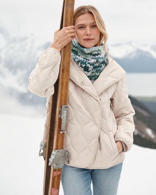Asymmetrical Quilted Jacket | Garnet Hill Asymmetrical Quilted Jacket | Garnet Hill