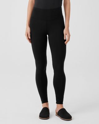 EILEEN FISHER Stretch-Jersey High-Waisted Leggings | Garnet Hill