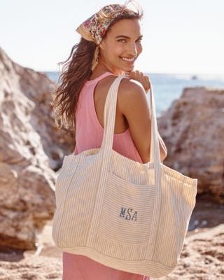 Beachcomber Linen Tote | Garnet Hill