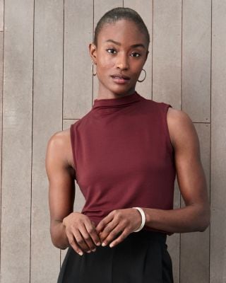 Cadence Comfort Knit Sleeveless Top | Garnet Hill