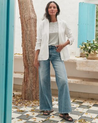 Oliver Logan Andrews Wide-Leg Jeans | Garnet Hill