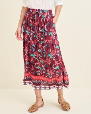 Raelle Midi Skirt | Garnet Hill