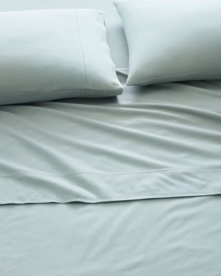 Solid Cotton & Cashmere Flannel Sheet Set | Garnet Hill