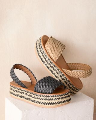 Penelope Chilvers Leather Plaited Espadrilles Garnet Hill
