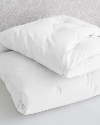 European Channeled White Goose Down Comforter