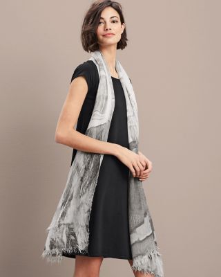 Eileen Fisher Organic Cotton Ballet-Neck Knit Dress Garnet Hill