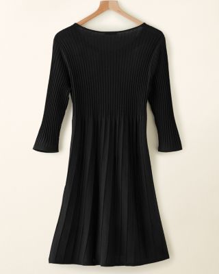 EILEEN FISHER Washable-Wool Scoop-Neck Dress | Garnet Hill