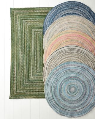 Concentric Cutting Garden Chenille Rug