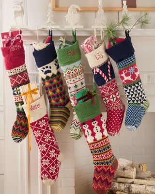 no brand, Holiday, Vintage Wool Needlepoint Christmas Stockings Set Of 3