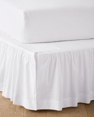 Supima® Cotton Hemstitched Adjustable Bedskirt | Garnet Hill
