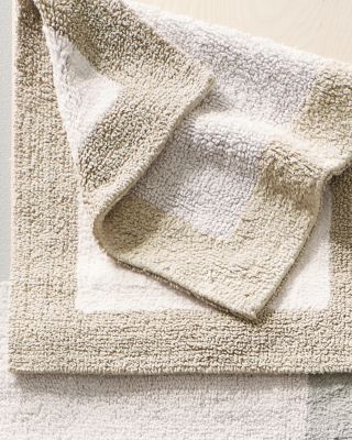 Garnet Hill Cotton Tufted Border Bath Rug | Garnet Hill