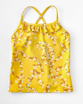 Girls' RuffleTrimmed Tankini Top Hill