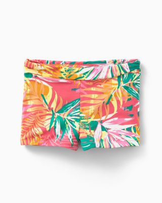 Girls' Wave Rider Ruched Swim Boy Shorts | Garnet Hill