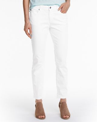 EILEEN FISHER Stretch-Twill Slim Pants - Regular